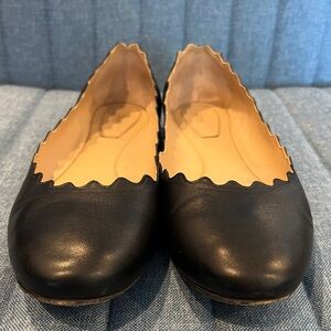 Chloe Lauren flats size 39 black leather. Gently worn.
